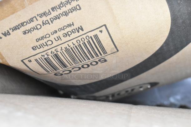 Cardboard box label showing a barcode with numbers 00011 73934, marked "Made in China" and distributed by Choice.
