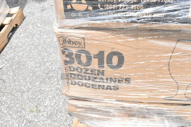 Libbey 3010 glasses, 30 dozen, packaged in sealed boxes.