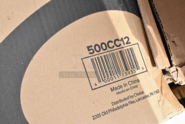 Box with barcode 500CC12, marked "Made in China." Distributed by Choice, Lancaster, PA. Box shows wear.