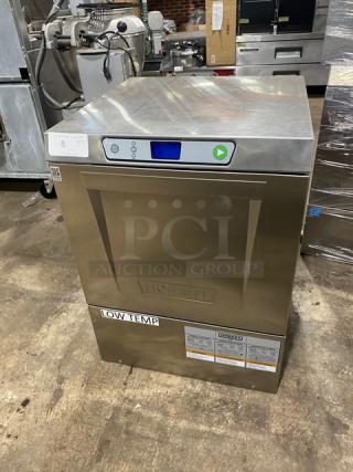 Hobart! New Body Style! LXe Series Commercial Stainless Steel Undercounter Low Temperature Dishwasher! With Full Size Peg Rack! Model: LXEC SN: 231170303! 120V 1 Phase! - Item #1191654