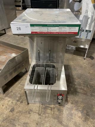 F.E.M. Bella Festa Foods Style Commercial Stainless Steel Eletric Powered Countertop Pasta Cooker! With Mesh Baskets! Model: AB 93 SN: N1072! 120V 1 Phase! - Item #1191707