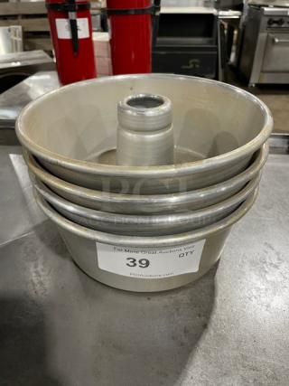 Lot Of Commercial Round Tube/Bundt Cake Ring-Mold Baking Pans! ALL ONE MONEY! - Item #1191731