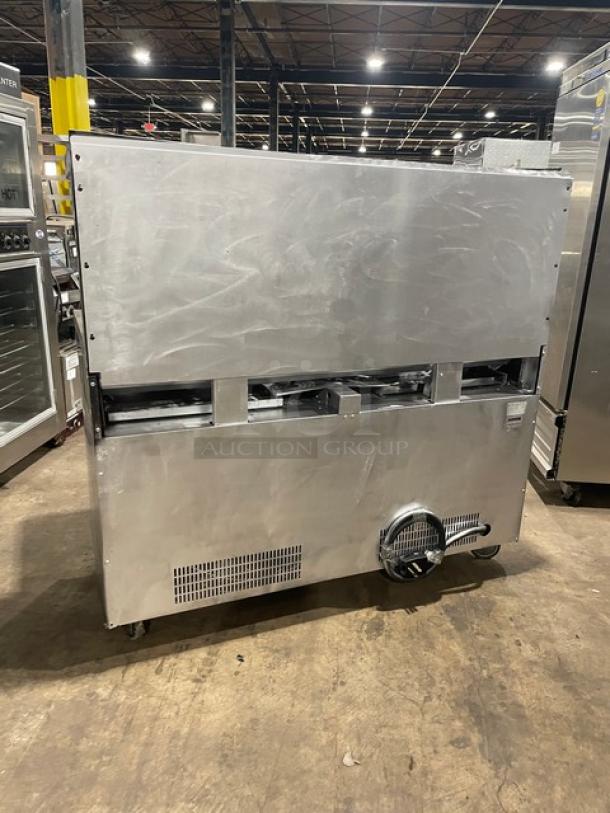 Garland Sentry Series Commercial Stainless Steel Electric Powered 10-Burner Range/Double Oven Combo! With Back Splash & Overhead Salamander Shelf! With Wired Oven Racks! Model: S684 SN: 0404RE0062! 208V 3 Phase! On Casters! - Image 3 of 11