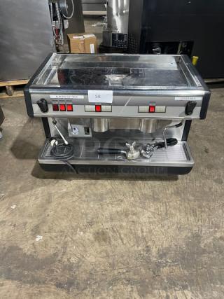Nuova Simonelli Commercial Stainless Steel Electric Powered Countertop Automatic Espresso Machine! With Steam Wands & Drip Tray! - Item #1192608