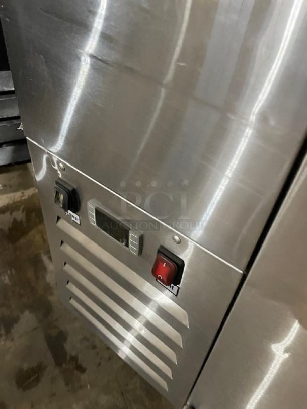 Atosa Commercial Stainless Steel 2 Door Back Bar Cooler/Direct Draw Kegerator! With Single Tower Double Tap! With Drip Tray! Model: MKC58 SN: MKC58AUS10031B091600C40018! 115V 1 Phase! On Casters! - Image 10 of 11