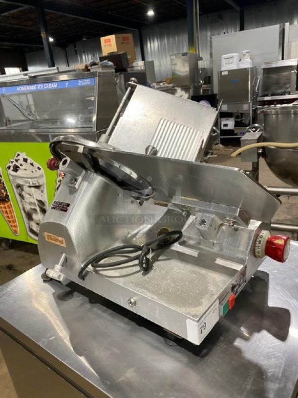 Fleetwood Commercial Electric Powered Countertop Deli Meat Slicer! With 12" Blade! Model: 412E SN: 412300-35471! 115V 1 Phase! On Legs! - Image 2 of 9