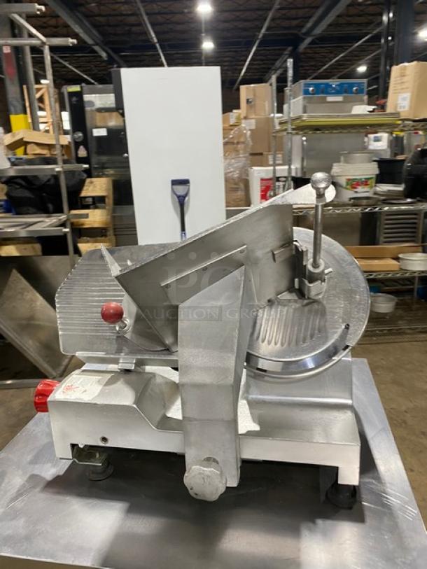 Fleetwood Commercial Electric Powered Countertop Deli Meat Slicer! With 12" Blade! Model: 412E SN: 412300-35471! 115V 1 Phase! On Legs! - Image 4 of 9