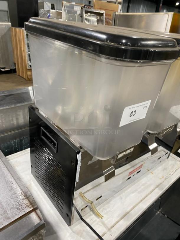 Cecilware Commercial Stainless Steel Electric Powered Countertop Triple Cold Beverage/Juice Dispenser Machine! With Three 18 L. Clear Polycarbonate Hoppers! Model: LYJ/LYP18Lx3! 110-130V! - Image 2 of 9