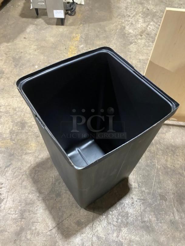 Commercial Enclosed Wooden Style Receptacle Cabinet! With Black Trash/Waste Bin! ALL ONE MONEY! - Image 6 of 7