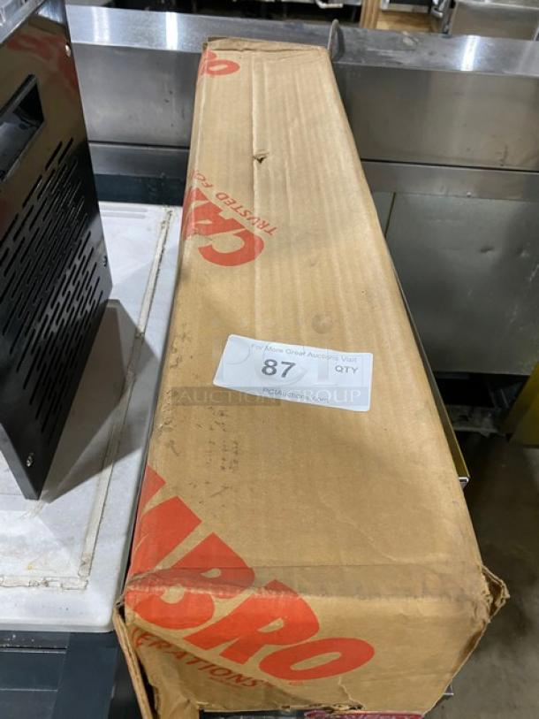 BRAND NEW! Cambro Commercial Black Fiberglass 6-9/16" x 30" x 2" Rectangular Market Display Tray/Pan! Model: 6302MT110! ALL ONE MONEY! - Image 1 of 5