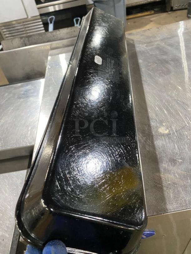 BRAND NEW! Cambro Commercial Black Fiberglass 6-9/16" x 30" x 2" Rectangular Market Display Tray/Pan! Model: 6302MT110! ALL ONE MONEY! - Image 4 of 5