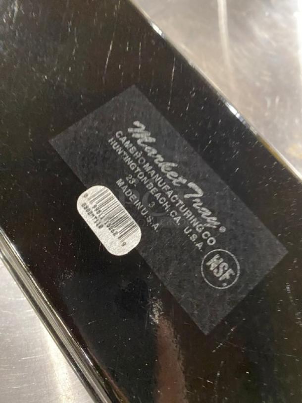 BRAND NEW! Cambro Commercial Black Fiberglass 6-9/16" x 30" x 2" Rectangular Market Display Tray/Pan! Model: 6302MT110! ALL ONE MONEY! - Image 5 of 5
