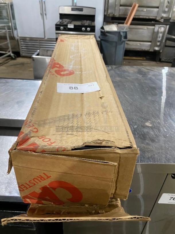 BRAND NEW! Cambro Commercial Black Fiberglass 6-9/16" x 30" x 2" Rectangular Market Display Tray/Pan! Model: 6302MT110! ALL ONE MONEY! - Image 1 of 6
