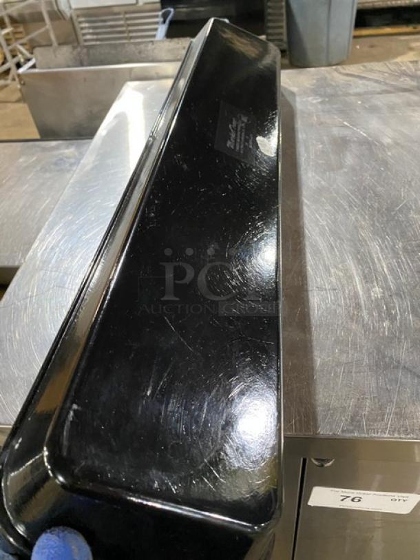 BRAND NEW! Cambro Commercial Black Fiberglass 6-9/16" x 30" x 2" Rectangular Market Display Tray/Pan! Model: 6302MT110! ALL ONE MONEY! - Image 4 of 6