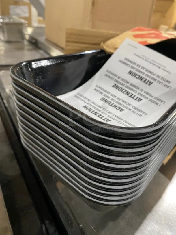 BRAND NEW! Cambro Commercial Black Fiberglass 6-9/16" x 30" x 2" Rectangular Market Display Tray/Pan! Model: 6302MT110! ALL ONE MONEY! - Image 6 of 6
