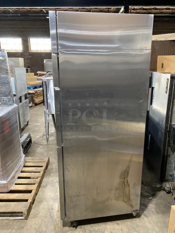 Hoshizaki Commercial Stainless Steel Solid Single Section Half Door Reach-In Refrigerator! Energy Star Certified! With Pan Slides! Model: CR1S-HS SN: F60066B! 115V 1 Phase! On Casters! - Image 3 of 9