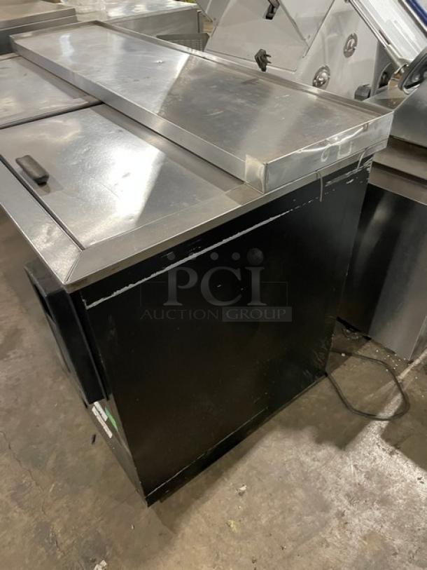 Fogel Commercial Black Powder Coated Double Section Back Bar Bottle Cooler! With Stainless Steel Top & Double Sliding Lids! Model: BC-50DBST SN: 2003100019! 115V 1 Phase! - Image 3 of 8