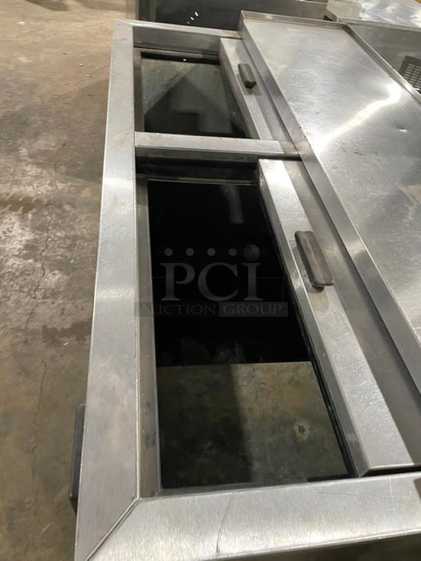 Fogel Commercial Black Powder Coated Double Section Back Bar Bottle Cooler! With Stainless Steel Top & Double Sliding Lids! Model: BC-50DBST SN: 2003100019! 115V 1 Phase! - Image 5 of 8
