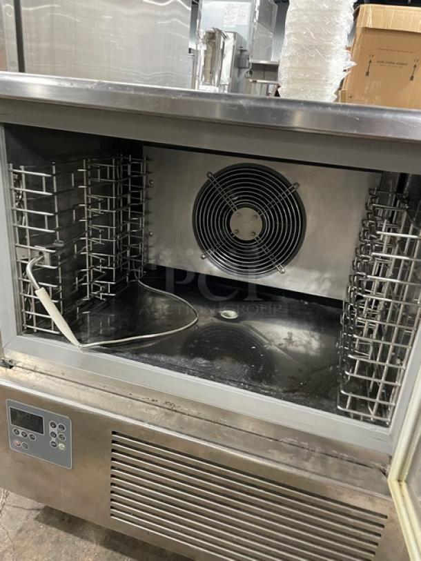 Piper Products Commercial Stainless Steel Electric Powered Undercounter Blast Chiller/Shock Freezer! With Digital Controls! With Built In Pan Holding Rack & Probe! Model: RCM051S SN: F20080211000020! 208V 1 Phase! - Image 5 of 9
