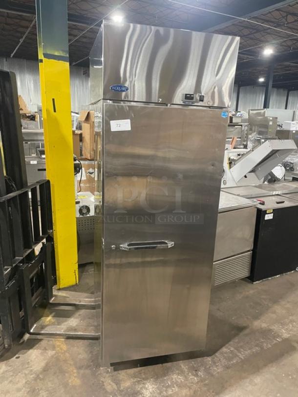 Norlake Commercial Stainless Steel Solid Single Door Reach In Freezer! Energy Star Certified! With Poly Coated Wire Rack! Model: NF241SSS/0 SN: 16060494! 115V 1 Phase! On Casters! - Image 1 of 8