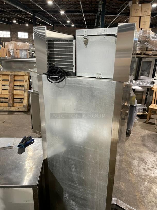 Norlake Commercial Stainless Steel Solid Single Door Reach In Freezer! Energy Star Certified! With Poly Coated Wire Rack! Model: NF241SSS/0 SN: 16060494! 115V 1 Phase! On Casters! - Image 4 of 8