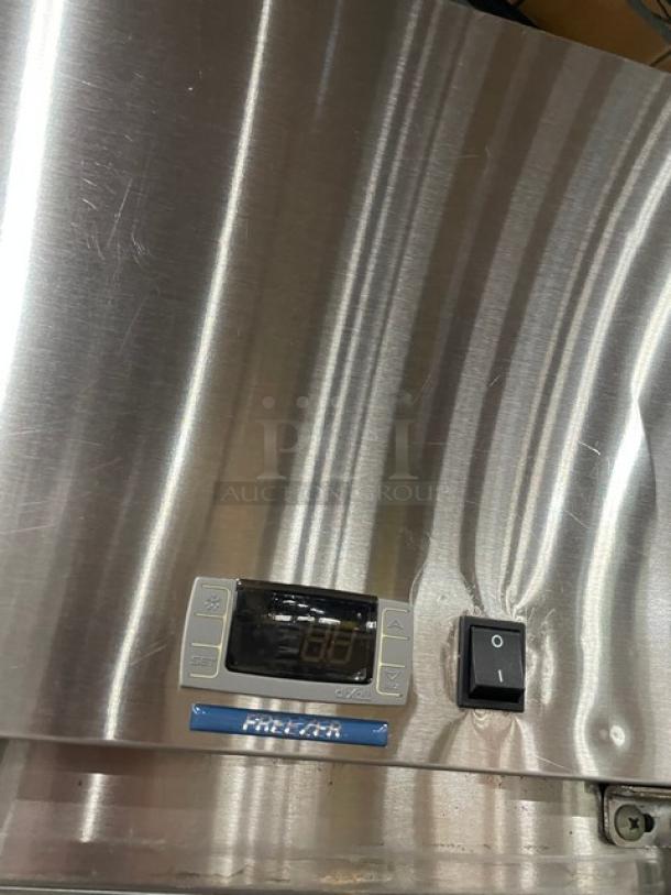 Norlake Commercial Stainless Steel Solid Single Door Reach In Freezer! Energy Star Certified! With Poly Coated Wire Rack! Model: NF241SSS/0 SN: 16060494! 115V 1 Phase! On Casters! - Image 8 of 8