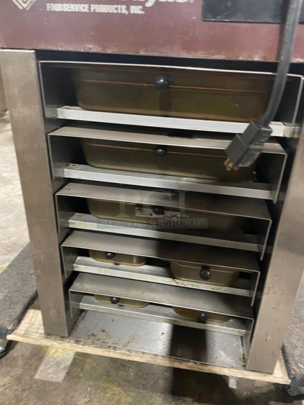 Thermodyne Commercial Stainless Steel Electric Powered Countertop Slow Cook/Hold Oven! With Ambered High Heat Food Containers! Model: 300NDNL SN: 4361! 120V 1 Phase! - Image 6 of 9