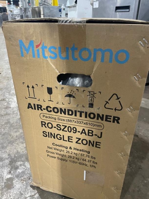 BRAND NEW! Mitsutomo Commercial White Split Type Single Zone Outdoor Air-Conditioner! Model: RO-SZ09-AB-J! 115V 1 Phase! - Image 2 of 3