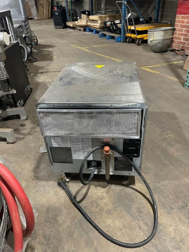 TurboChef ENCORE2 stainless steel ventless rapid cook oven, model ENC3HD05200, 2023, electric, on legs, used condition.