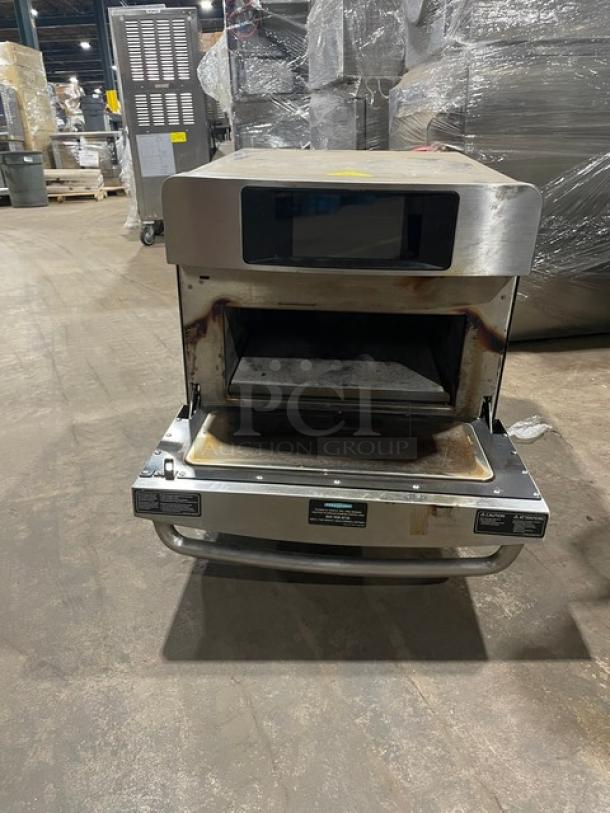 TurboChef ENCORE2 Bullet Series stainless steel countertop ventless oven, 2023 model, used condition, one-touch controls.