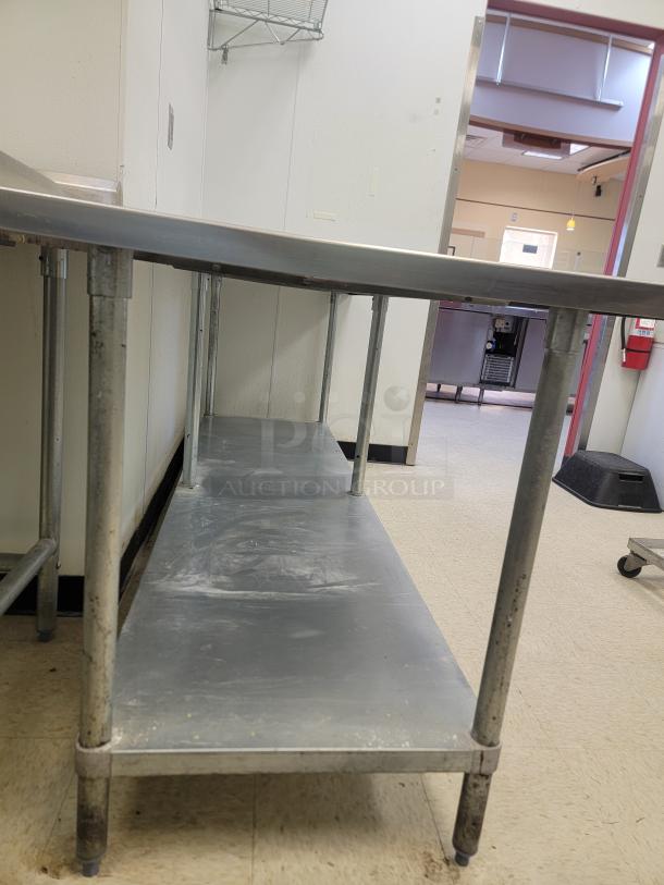 8' Stainless Steel Workstation - Commercial Grade! Need serious prep space in your commercial kitchen or workshop? Look no further! We're offering a robust 8-foot Stainless Steel Workstation, perfect for any high-demand environment. This is a vital piece of equipment designed for durability and sanitation. *BUYER MUST REMOVE - NO SHIPPING OR HANDLING AVAILABLE* - Image 2 of 3
