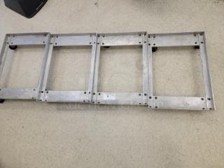 (4) Heavy-Duty Aluminum Dollies / Rolling Pallets - Commercial Grade!  These commercial-grade dollies are a must-have for anyone regularly moving inventory, equipment, or large boxes. *BUYER MUST REMOVE - NO SHIPPING OR HANDLING AVAILABLE*