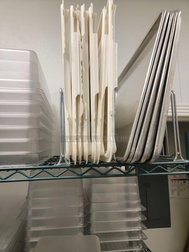 5' Metro rack with assorted food storage containers! Is your kitchen or pantry a chaotic mess? Get organized and boost your storage capacity with this fantastic bundle! We're offering a 5-foot, 5-shelf Metro Rack, renowned for its durability and versatility, and we're sweetening the deal by including a bonus assortment of food-safe storage containers! *BUYER MUST REMOVE - NO SHIPPING OR HANDLING AVAILABLE* - Image 7 of 8