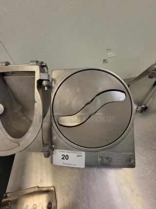 Hobart #22 Pelican Slicer Shredder Head Assembly - Boost Your Prep Efficiency! Upgrade your Hobart mixer's capabilities! We're offering a Hobart #22 Pelican Slicer Shredder Head Assembly, designed to attach to your Hobart mixer (or compatible power drive) to quickly slice and shred a wide variety of vegetables, cheeses, and more. This is an essential attachment for any commercial kitchen looking to streamline its prep work. *BUYER MUST REMOVE - NO SHIPPING OR HANDLING AVAILABLE* - Item #1192718