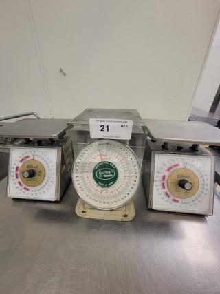 Yamato / Edlund Dishwasher-Safe Dial Scales - Precision & Hygiene! Maintain perfect portions and impeccable hygiene! With this set of (3) Yamato / Edlund Universal Dishwasher-Safe Dial Scales, essential tools for any commercial kitchen, bakery, deli, or even a home kitchen that demands professional-grade accuracy and easy cleaning. *BUYER MUST REMOVE - NO SHIPPING OR HANDLING AVAILABLE*