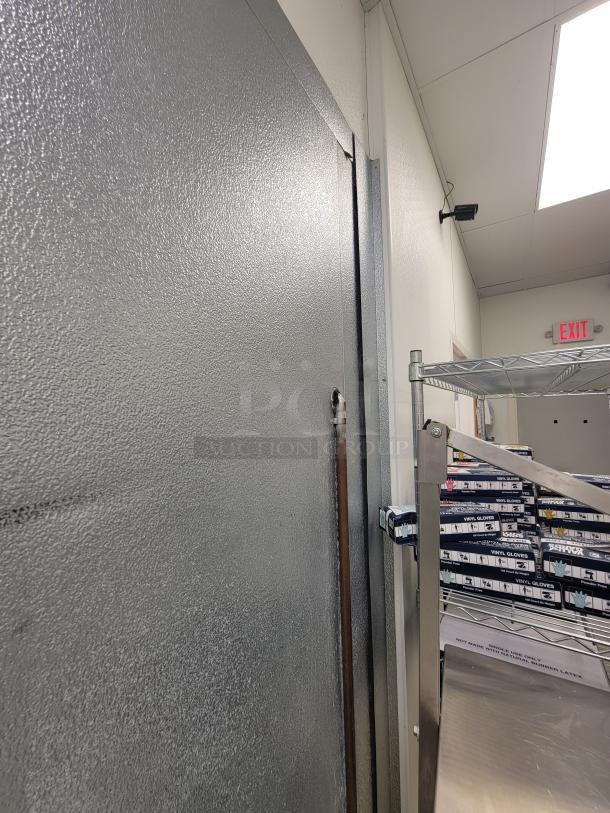 Imperial Super Insulated 18' Walk-in Cooler with 3 Glass Door Pass-Through & Bonus Shelving! Massive cold storage and display solution available! We're offering a fantastic deal on a 18-foot Imperial Super Insulated Walk-in Cooler, featuring a convenient 3-Glass Door Pass-Through for easy merchandising and access. Heatcraft MOHO25 Outdoor/Rooftop condensing unit.  As a special bonus, this package includes Metro Racks and additional shelving to get you organized right away! - *BUYER MUST DISASSEMBLE AND REMOVE - NO SHIPPING OR HANDLING AVAILABLE* - Image 6 of 20