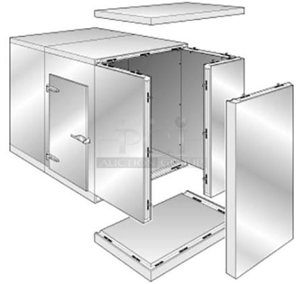 Imperial Super Insulated 18' Walk-in Cooler with 3 Glass Door Pass-Through & Bonus Shelving! Massive cold storage and display solution available! We're offering a fantastic deal on a 18-foot Imperial Super Insulated Walk-in Cooler, featuring a convenient 3-Glass Door Pass-Through for easy merchandising and access. Heatcraft MOHO25 Outdoor/Rooftop condensing unit.  As a special bonus, this package includes Metro Racks and additional shelving to get you organized right away! - *BUYER MUST DISASSEMBLE AND REMOVE - NO SHIPPING OR HANDLING AVAILABLE* - Image 17 of 20