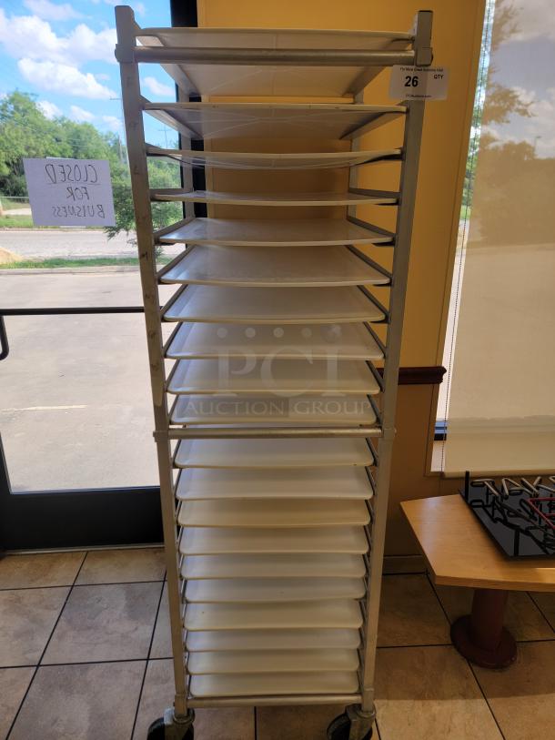 WIN-HOLT AL1820BKD/HD/PO Mobile Pan Rack!
Tired of juggling pans and struggling with limited storage space in your commercial kitchen? The Win-Holt Mobile Pan Rack is your ultimate solution for efficient pan management and seamless workflow! *BUYER MUST REMOVE - NO SHIPPING OR HANDLING AVAILABLE* - Image 1 of 2