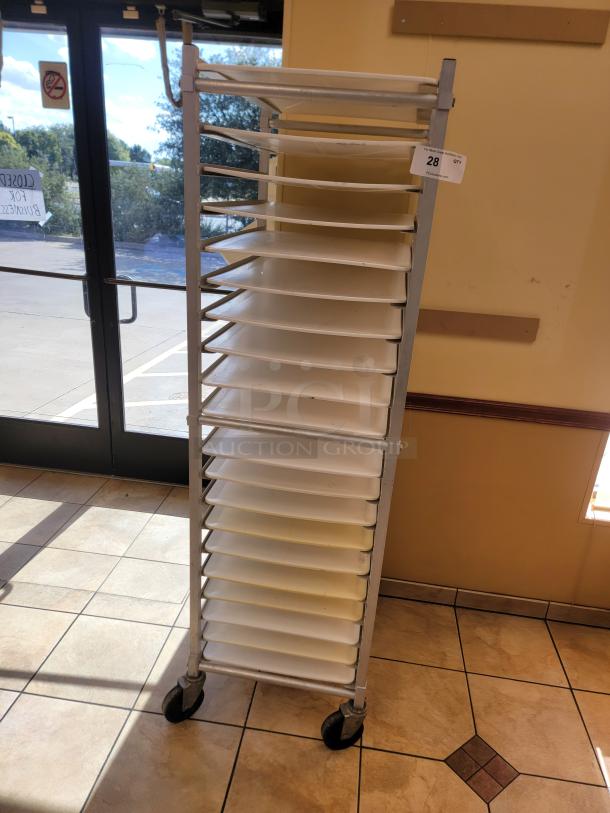 WIN-HOLT AL1820BKD/HD/PO Mobile Pan Rack!
Tired of juggling pans and struggling with limited storage space in your commercial kitchen? The Win-Holt Mobile Pan Rack is your ultimate solution for efficient pan management and seamless workflow! *BUYER MUST REMOVE - NO SHIPPING OR HANDLING AVAILABLE* - Image 1 of 2
