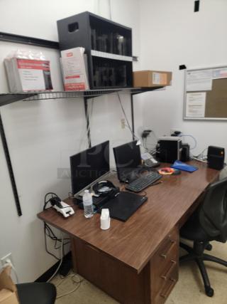Bid on a Complete Room Setup! Everything must go! Complete Office Setup Ready for You! Looking to furnish an entire office, or set up a comprehensive workspace quickly and affordably? We're offering the complete contents of an office, providing a vast array of furniture and equipment. *BUYER MUST REMOVE - NO SHIPPING OR HANDLING AVAILABLE*