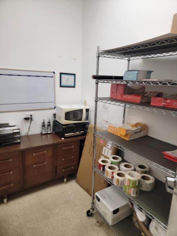 Bid on a Complete Room Setup! Everything must go! Complete Office Setup Ready for You! Looking to furnish an entire office, or set up a comprehensive workspace quickly and affordably? We're offering the complete contents of an office, providing a vast array of furniture and equipment. *BUYER MUST REMOVE - NO SHIPPING OR HANDLING AVAILABLE* - Image 11 of 13