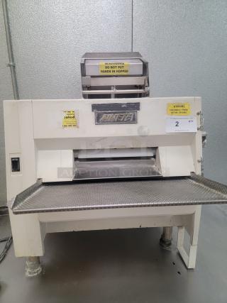Anets SDR21 Two Stage Dough Roller! Tired of inconsistent dough thickness and slow hand-rolling in your bakery or pizzeria? Revolutionize your dough production with this powerful Dough Roller!
This commercial-grade roller is designed to make light work of even the toughest doughs, delivering perfectly uniform sheets every single time. *BUYER MUST REMOVE - NO SHIPPING OR HANDLING AVAILABLE* See video link in description below 👇 - Item #1193016