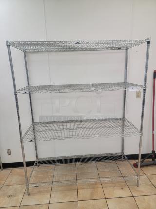 5' Metro Rack! Get organized – the ultimate solution for optimizing your storage space. This is ideal for restaurants, home kitchens, garages, pantries, or any place needing serious organization and immediate utility. *BUYER MUST REMOVE - NO SHIPPING OR HANDLING AVAILABLE*