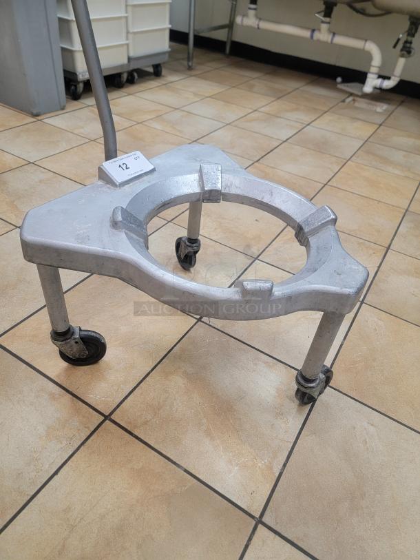 Hobart Mixer Bowl Dolly Truck - Commercial Grade & Heavy Duty! Streamline your kitchen operations with this essential Hobart Mixer Bowl Dolly Truck! Designed for effortlessly transporting heavy mixer bowls, this dolly reduces strain on your staff and improves efficiency in any commercial bakery, restaurant, or food preparation facility. *BUYER MUST REMOVE - NO SHIPPING OR HANDLING AVAILABLE* - Image 2 of 2