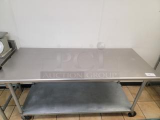 6' Stainless Steel Workstation - Commercial Grade! Need serious prep space in your commercial kitchen or workshop? Look no further! We're offering a robust 6-foot Stainless Steel Workstation, perfect for any high-demand environment. This is a vital piece of equipment designed for durability and sanitation. *BUYER MUST REMOVE - NO SHIPPING OR HANDLING AVAILABLE*