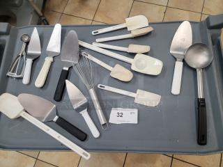 Get Your Bake On! Assorted Commercial Baking Utensils! Ready to elevate your baking game or stock up your commercial kitchen? Look no further! We're offering a fantastic assortment of commercial-grade baking utensils, perfect for bakeries, restaurants, cafes, or even the serious home baker. *BUYER MUST REMOVE - NO SHIPPING OR HANDLING AVAILABLE*
