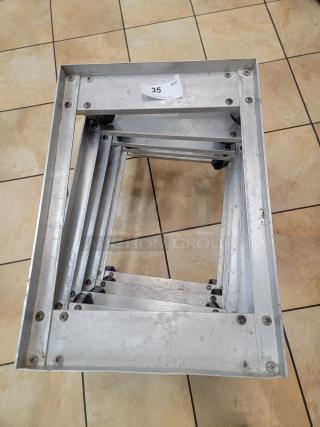 (5) Heavy-Duty Aluminum Dollies / Rolling Pallets - Commercial Grade! These commercial-grade dollies are a must-have for anyone regularly moving inventory, equipment, or large boxes. *BUYER MUST REMOVE - NO SHIPPING OR HANDLING AVAILABLE*