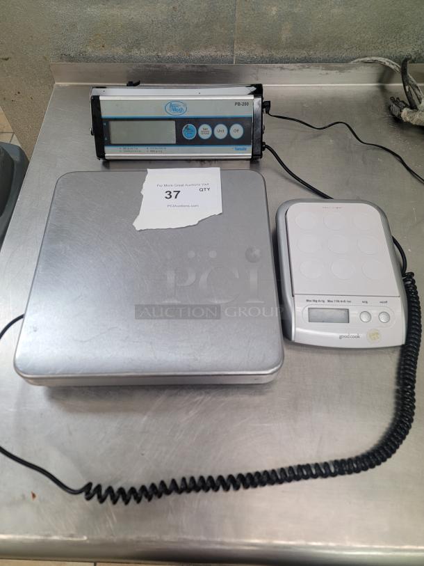 Professional Digital Scales - Yamato PB-200 & Good Cook Precision! Upgrade your weighing precision with this fantastic duo of digital scales! deal for: Commercial kitchens, pizzerias, bakeries, or high-volume home cooking. *BUYER MUST REMOVE - NO SHIPPING OR HANDLING AVAILABLE* - Image 1 of 4