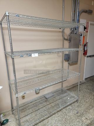 5' Metro Rack! Get organized – the ultimate solution for optimizing your storage space. This is ideal for restaurants, home kitchens, garages, pantries, or any place needing serious organization and immediate utility. *BUYER MUST REMOVE - NO SHIPPING OR HANDLING AVAILABLE*