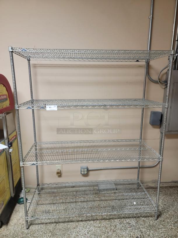 5' Metro Rack! Get organized – the ultimate solution for optimizing your storage space. This is ideal for restaurants, home kitchens, garages, pantries, or any place needing serious organization and immediate utility. *BUYER MUST REMOVE - NO SHIPPING OR HANDLING AVAILABLE* - Image 3 of 3